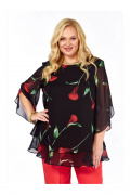 Элль-стиль 2213/11а Б_черный_принт_цветы