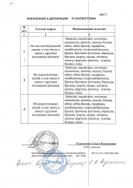 приложение к декларации