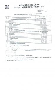 приложение к декларации