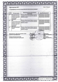 приложение к сертификату