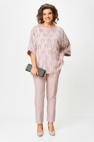 Блуза, Брюки,Michel chic 1435 пыльная_роза