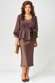 Платье, Туника,Fita 3191 шоколад