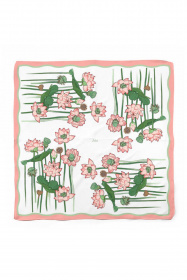 Платок,Nelva 8393 молочный-принт