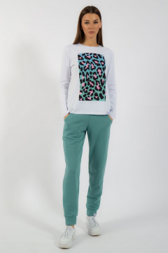 Лонгслив классический хлопковый с принтом Kivviwear 4061.39 - фото 2