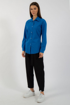 Классическая хлопковая рубашка приталенная с рукавами Kivviwear 4099.10 - фото 4