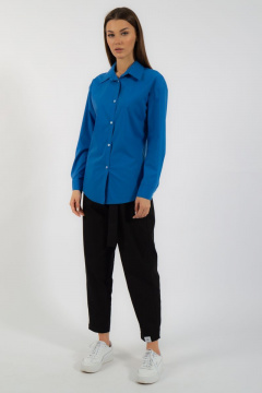 Классическая хлопковая рубашка приталенная с рукавами Kivviwear 4099.10 - фото 2