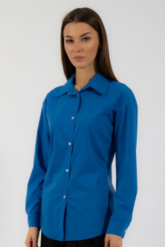 Классическая хлопковая рубашка приталенная с рукавами Kivviwear 4099.10 - фото 1