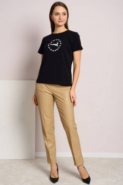 Джемпер с принтом прямого силуэта из трикотажа и хлопка Femme & Devur 30757 4.3F(170) - фото 3