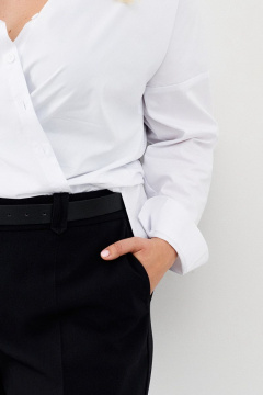 Черные палаццо брюки широкие с высокой посадкой Ketty К-00360 черный - фото 5