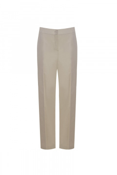 Брюки из хлопка и текстиля бежевые для каждый день Elema 3К-11965-1-170 бежевый - фото 1