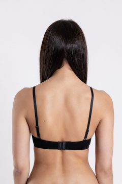 Бюстье в стиле на каждый день из хлопка и кружева SERGE 1045/3 black002 - фото 2