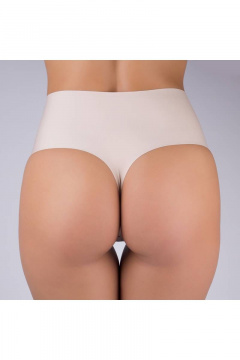 Трусы-стринг из фри-кат, высокая посадка Verally 1138-1 серебристый пион - фото 3