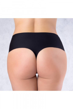 Трусы-стринг из плотного эластичного фри-кат полотна Verally 1138-1 черный - фото 2
