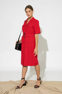 Деловое демисезонное платье с карманами Femme & Devur 8974 1.12F(170) - фото 3