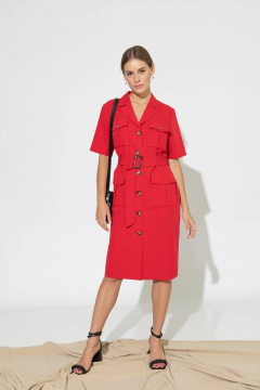 Деловое демисезонное платье с карманами Femme & Devur 8974 1.12F(170) - фото 1