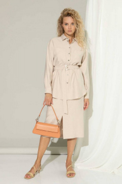 Блуза из вискозы с нежным рисунком и фигурной линией Femme & Devur 70873 1.54F(170) - фото 2