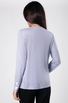 Голубой джемпер с люрексом и декоративной складкой Femme & Devur 30267 1.22F(170) - фото 3