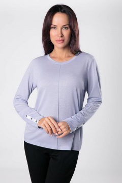 Голубой джемпер с люрексом и декоративной складкой Femme & Devur 30267 1.22F(170) - фото 1