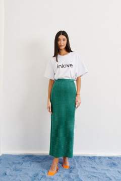 Демисезонная юбка прилегающего силуэта из трикотажа 98 см ANNETE A310 - фото 5