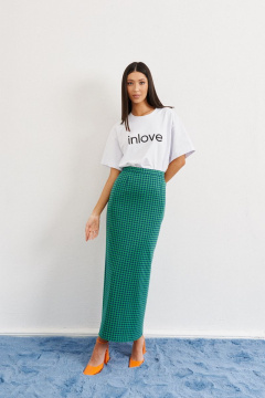 Демисезонная юбка прилегающего силуэта из трикотажа 98 см ANNETE A310 - фото 1