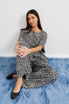 Кюлоты прямого кроя с резинкой из трикотажа демисезон ANNETE A311 - фото 2