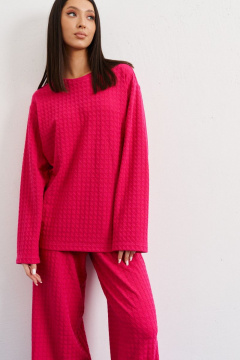 Брюки и джемпер демисезонный розовый комфортный комплект ANNETE A4098/1 - фото 2