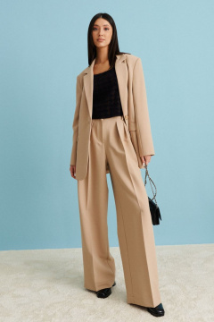 Демисезонный укороченный топ с геометрическим принтом ANNETE A672 - фото 4