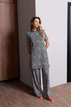 Джемпер прямого кроя с анималистическим принтом ANNETE A674 - фото 5