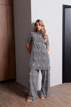 Джемпер прямого кроя с анималистическим принтом ANNETE A674 - фото 4