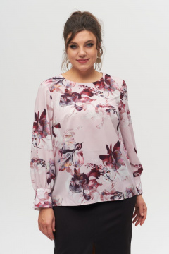 Блуза Anelli 730 розовый_ирис - фото 1