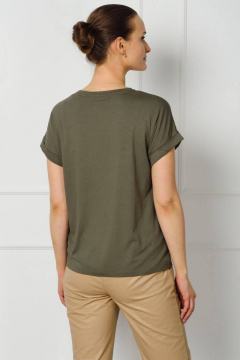 Джемпер с арт-принтом из вискозы и трикотажа, прямой крой Femme & Devur 30147 2.16F(170) - фото 3