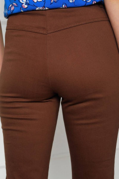 Коричневые прямые брюки из текстиля и хлопка Femme & Devur 1567 8.27F(164) - фото 5