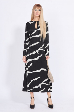 Платье EOLA 2321 черный_рисунок - фото 3