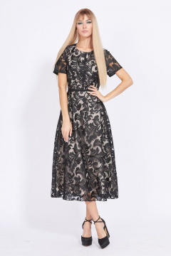 Платье EOLA 2331 беж-черный - фото 1