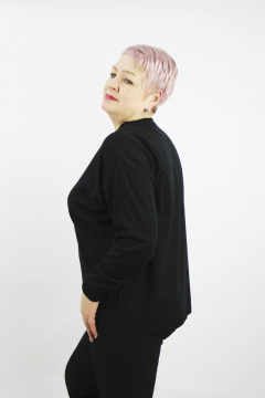 Джемпер реглан из трикотажа с длинным рукавом Полесье С1286-22 2С5269-Д43 170,176 черный - фото 2