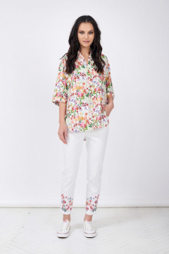 Летний комплект блузки и брюк из вискозы Motif 2064а - фото 1