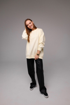 Демисезонный костюм из трикотажа и эко-кожи PUR PUR 11-140/1 - фото 5