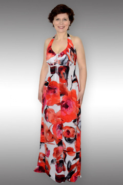 Коралловый сарафан для летнего повседневного образа Таир-Гранд 6405 - фото 1