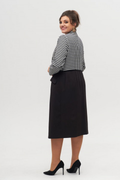 Платье Anelli 1319 черно-белый - фото 2