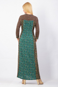 Платье Полинушка 360/1 бирюза_пэчворк - фото 3