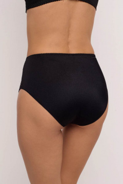Высокие черные трусы из трикотажа с кружевной деталью Milady 219 3.8 - фото 4