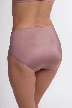 Трусы высокие из эластичного текстиля с частичным кружевом Milady 256 19.1 - фото 4