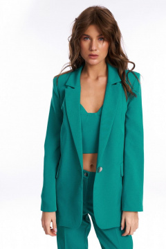 Топ-бюстье демисезонный из текстиля на широких брителях KaVaRi 5002.3 бирюза - фото 2