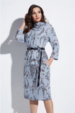 Круглогодичное платье с воротником-хомут и карманами Lissana 4646 - фото 2