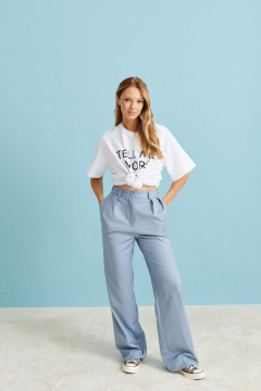 Деловые брюки из костюмной ткани с боковыми карманами ANNETE A233 - фото 3