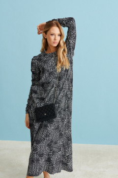 Платье нарядного стиля из текстиля с классическим силуэтом ANNETE A3236 - фото 1