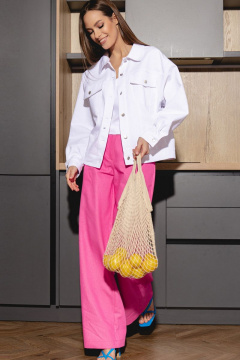 Демисезонный двоичный комплект джинсовая куртка и палаццо AURA otd 9141 - фото 3