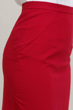 Юбка карандаш из текстиля с высокой посадкой Domna 71091 малина - фото 5