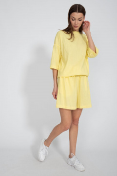 Летний костюм из льна: шорты с карманами и свободный джемпер Kivviwear 40754074.15 - фото 3