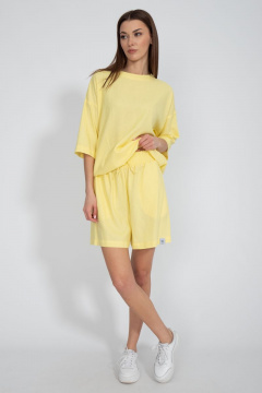 Летний костюм из льна: шорты с карманами и свободный джемпер Kivviwear 40754074.15 - фото 1